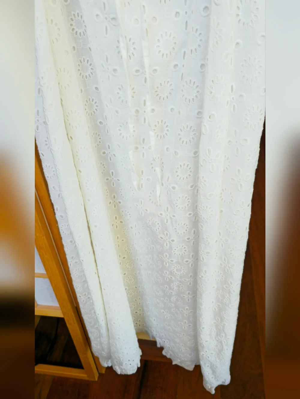 NWT Rixo Patsy Dress In Ivory eyelet Size US10 - Picture 15 of 17